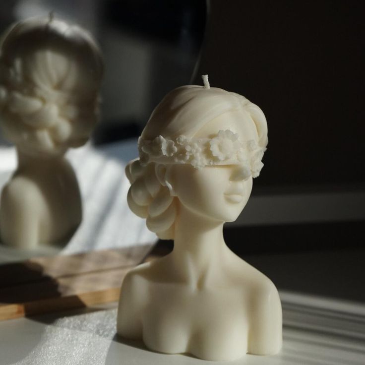 Lady with flower candle