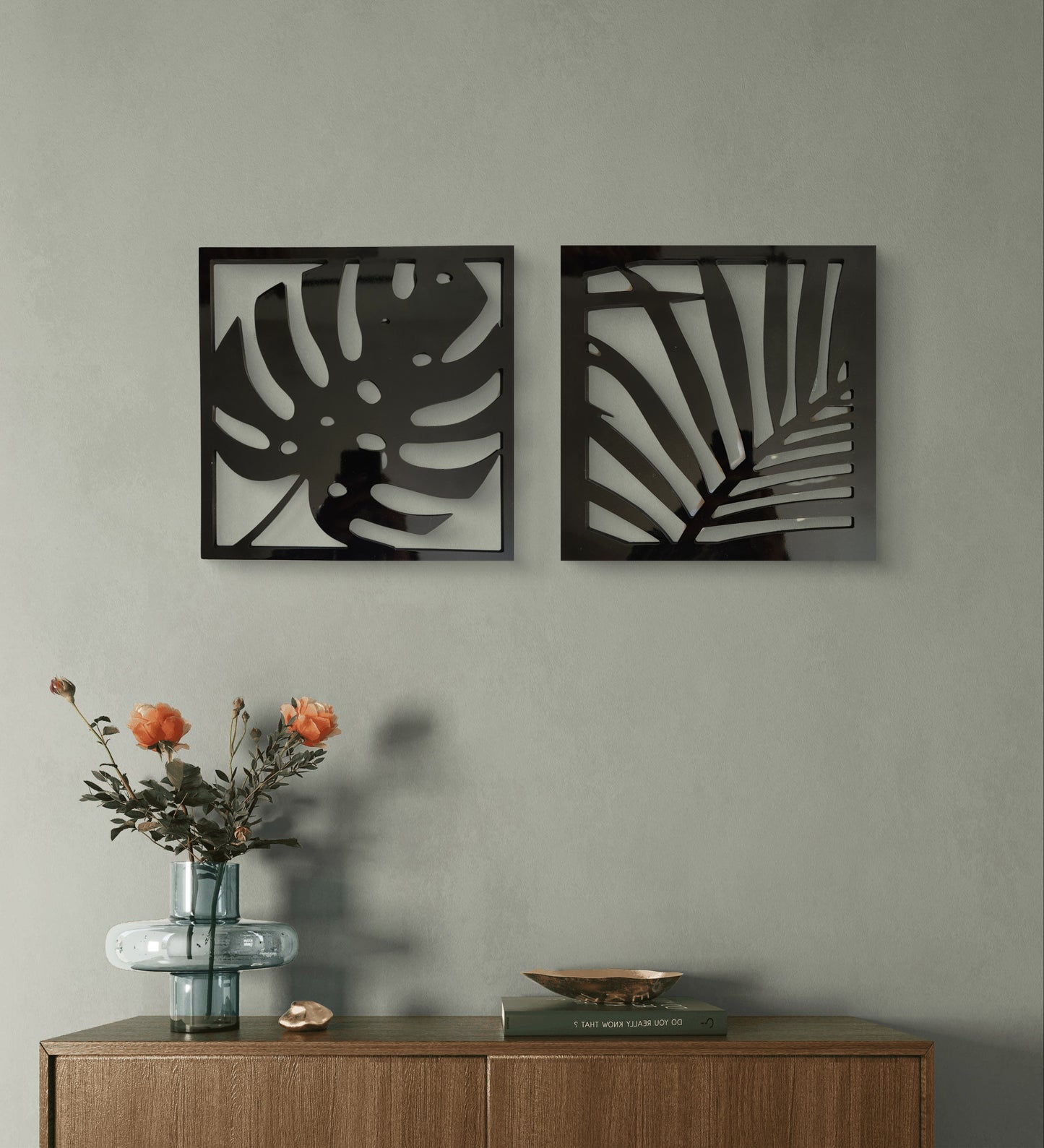 Monstera & Palm leaf combo