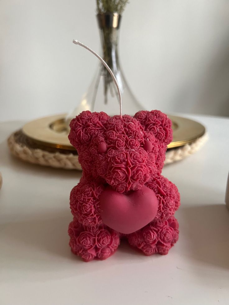 Mini teddy candle