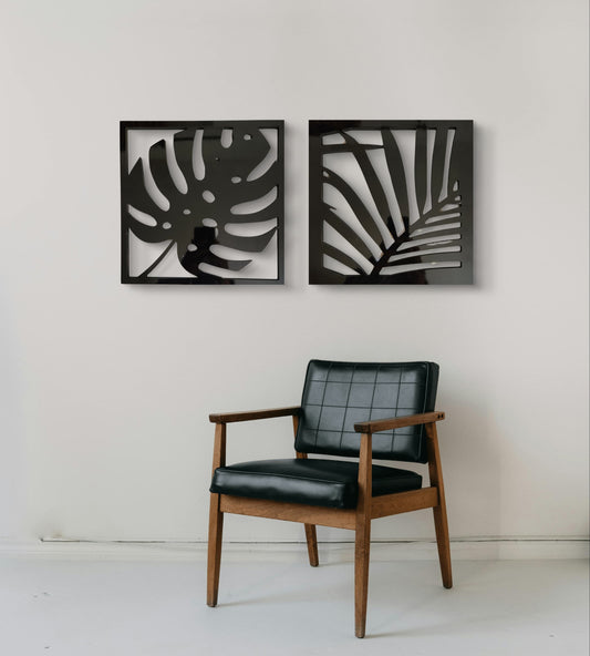 Monstera & Palm leaf combo