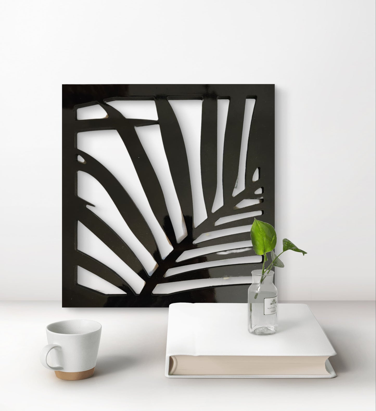 Palm leaf frame