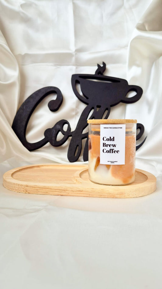 Cold brew coffee candle